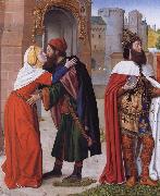 Master of Moulins The Meeting of Saints Joachim and Anne at the Golden Gate oil painting reproduction